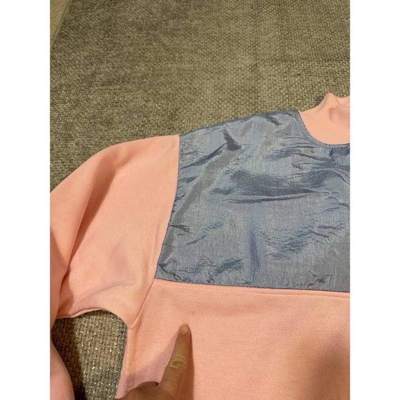 Vintage Choices From Gitano Sweatshirt Womens Medium Pink Colorblock 80s Retro - Picture 9 of 10